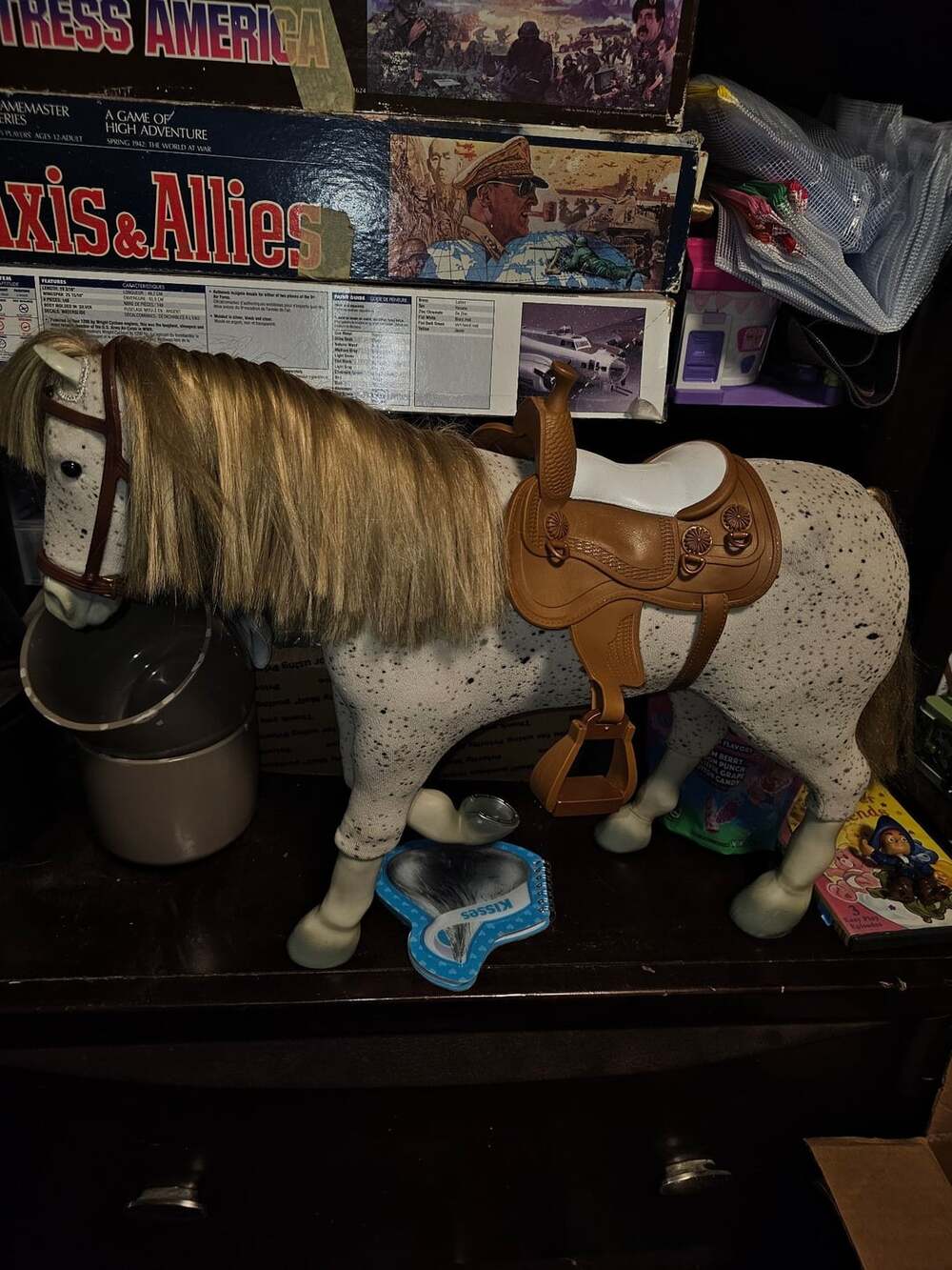 American Girl Horse “Picasso” (with our generation saddle)